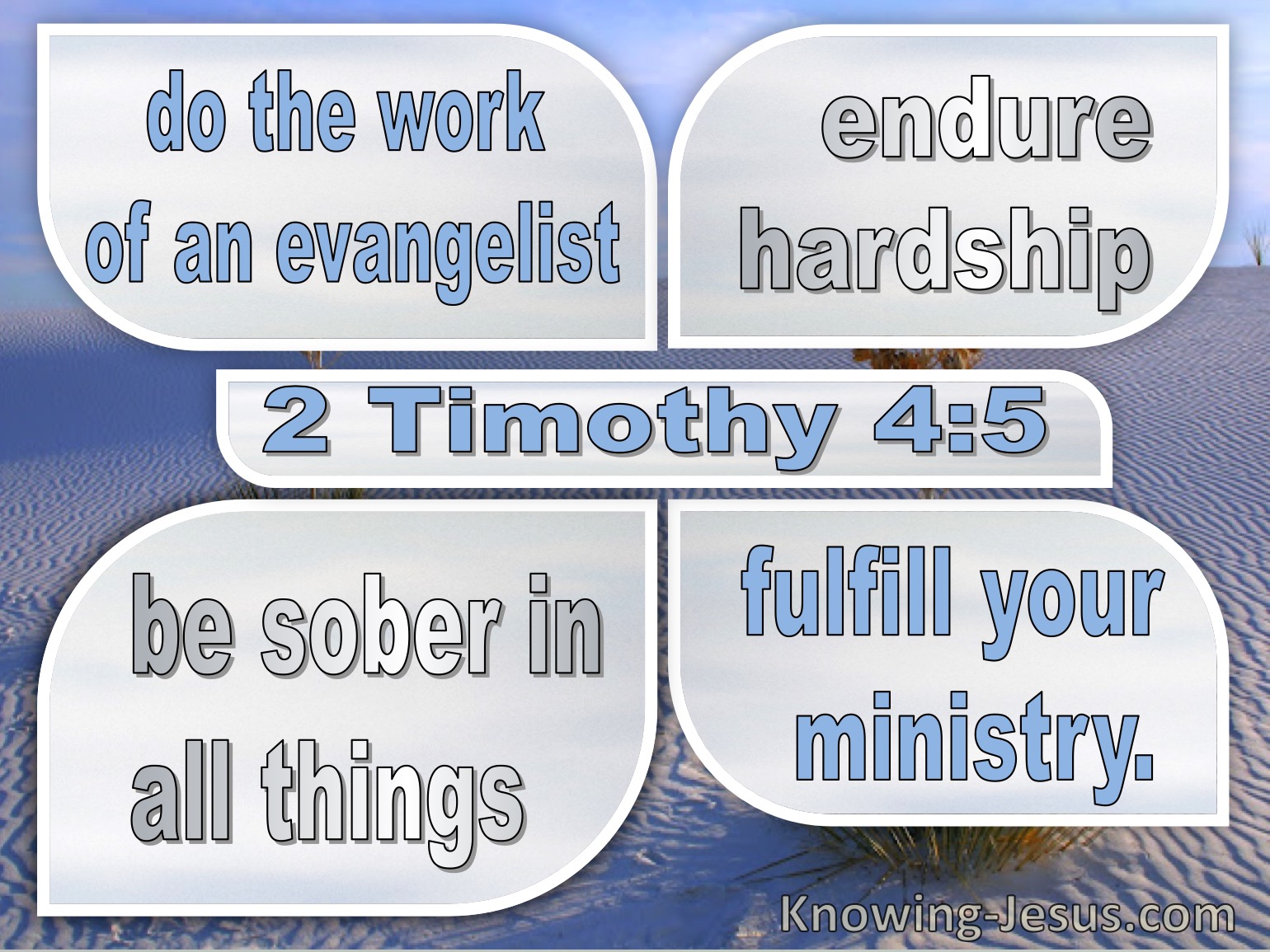 2 timothy 4 verse 1 5